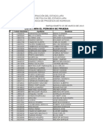 Listado Proceso de Ingreso 2013