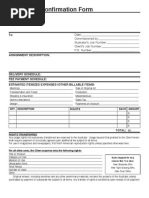 Illustrator's Estimate and Confirmation Form: