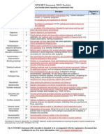 CONSORT Statement 2001 Checklist: Title & Abstract Methods