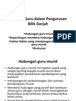 Peranan Guru Dalam Pengurusan Bilik Darjah