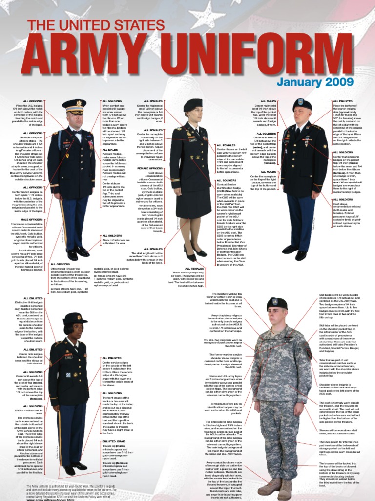 army dress uniform guide ASU Male Female Photo Army Service Uniform Us Army