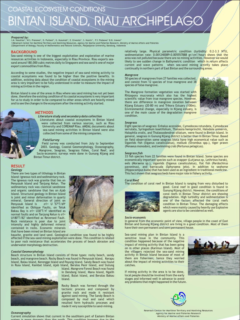Coastal Ecosystem Status in Bintan | PDF | Sea | Mangrove