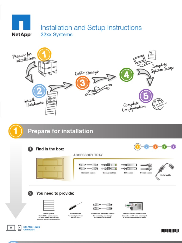 FAS32xx System Installation Guide | PDF | Office Equipment | Computer ...