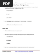 Download Blue Planet - Open Ocean Worksheet by James Dauray SN132565061 doc pdf