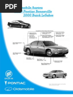 2001 Oldsmobile Aurora 2000 Pontiac Bonneville 2000 Buick Lesabre Collision Repair Manual