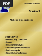 L - 9 Make or Buy Decision