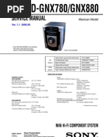 Diagrama de Modular Sony HCD-GNX880