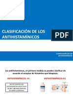 Clasificación de Los Antihistamínicos