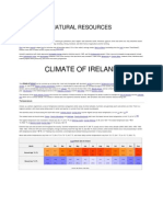 Climate of Ireland: Natural Resources