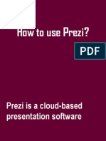 How to Use Prezi, a sample tutorial