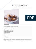 Pistachio & Chocolate Cakes: Ingredients