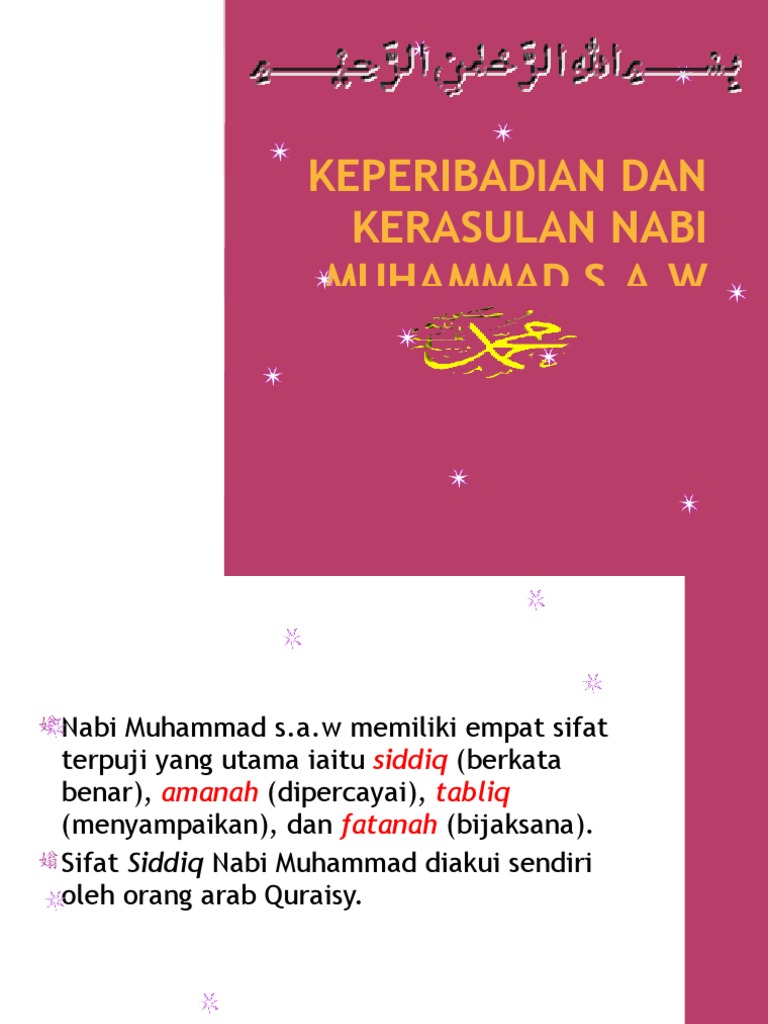 Kepribadian Nabi Muhammad | PDF