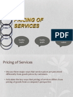 Pricing of Services 