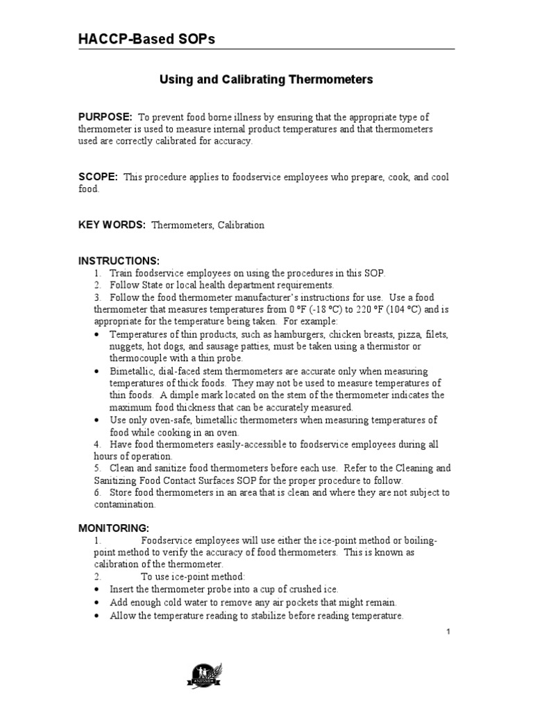 Thermometer Calibration Procedures | PDF | Thermometer | Calibration