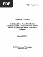 Switching 3 Phase Distr Transf With a Vcb - Popov