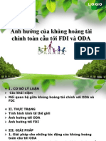 Ảnh hưởng của khủng hoảng tài chính toàn cầu tới FDI và ODA