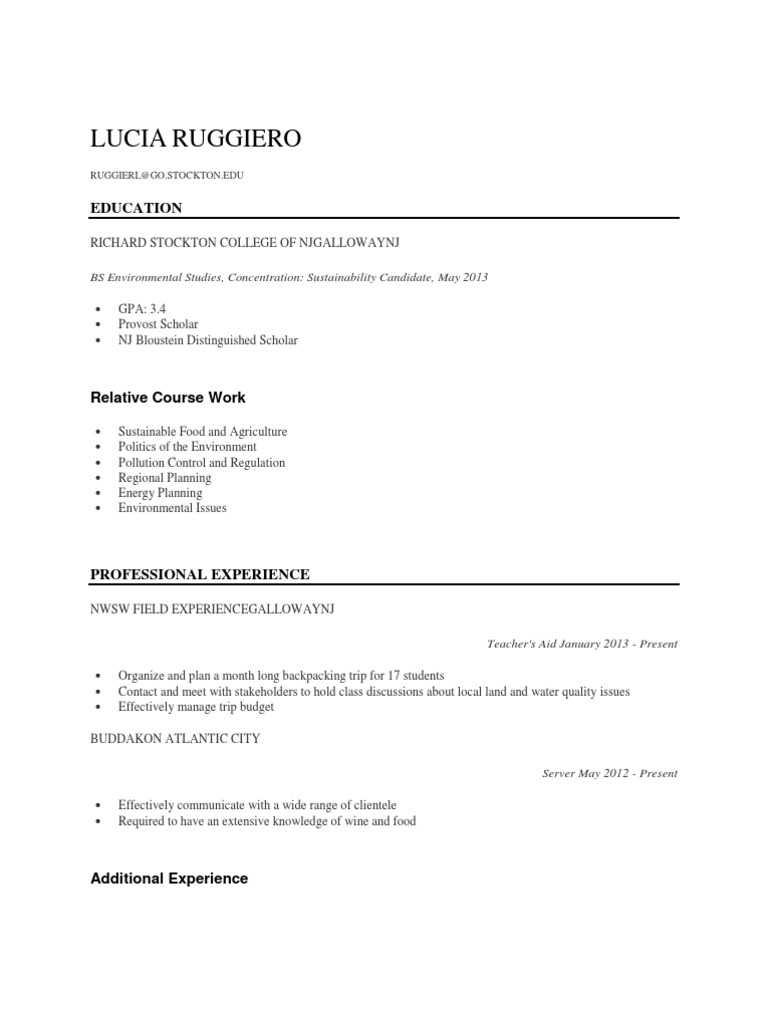 Lucia Ruggiero: Education | PDF | Science & Mathematics