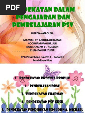 Tugasan Pembentangan Kumpulan Psv Pendekatan Pdf