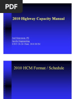 HCS 2010 User Guide: Traffic Flow Modules | PDF | Interchange (Road ...