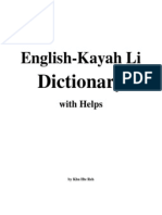 English-Kayah Dictionary