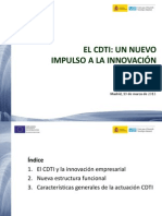 El CDTI: Un Nuevo Impulso A La Innovación