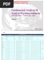 Fundamental Equity Analysis - ToPIX 100 Index Members (TPX100 Index)