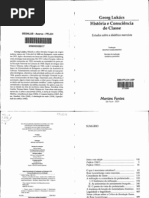 lukács, georg. história e consciência de classe