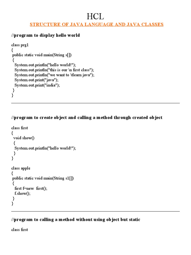 Solved Sample Programs | Method (Computer Programming) | Computer ...