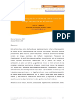 La ausencia de gestión de tiempo como factor de (EJEMPLO empresa informatica