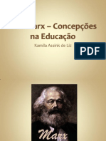 Karl Marx - Concepções Na Educação