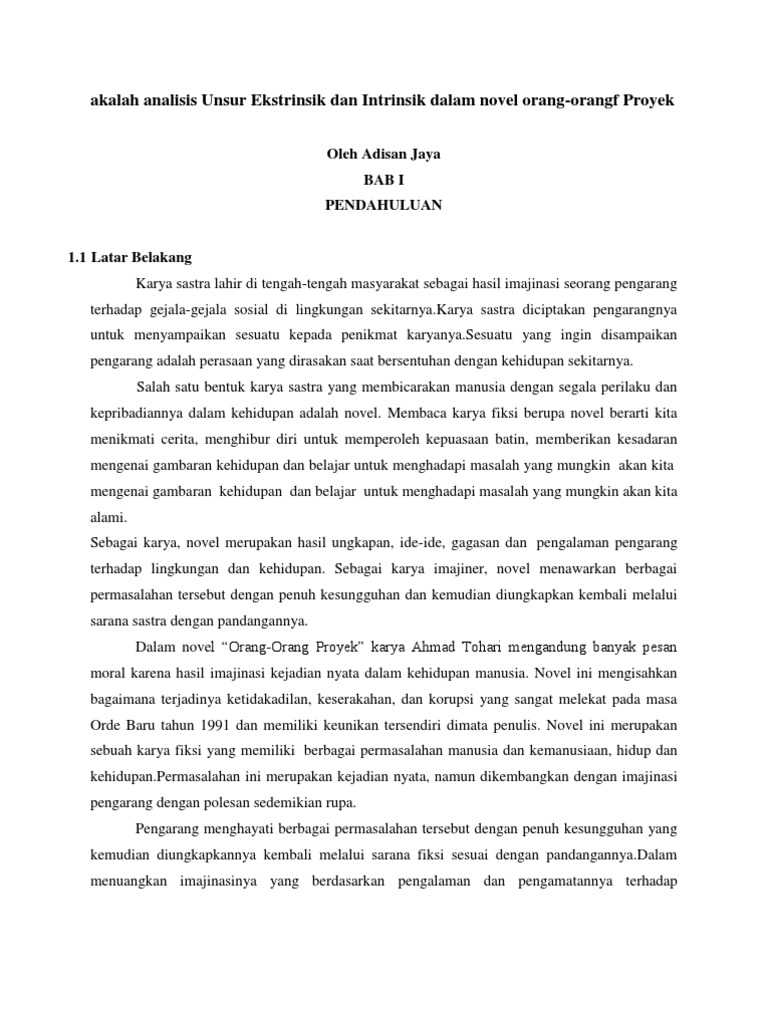 42++ Contoh analisis unsur intrinsik dan ekstrinsik novel information