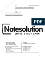 74272807 LECTURE 1 Sustainability Environment and Tourism TREN 1F90 for David Fennell on 2011-09-13 at Brock University