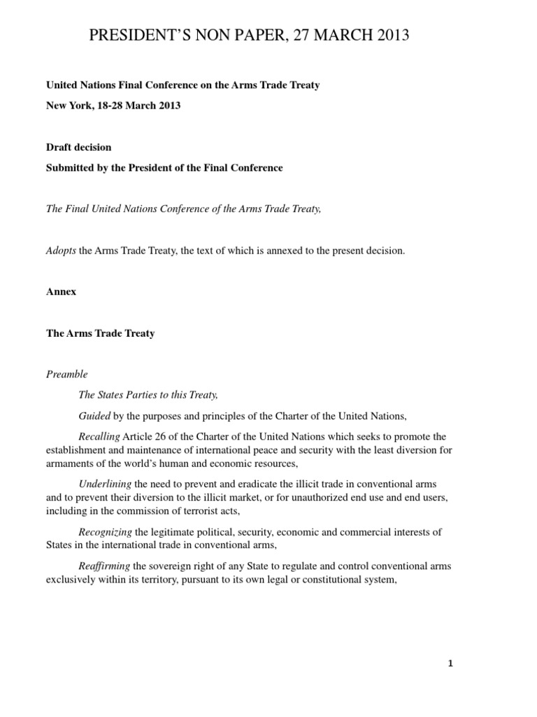ATTPresident Non Paper | PDF