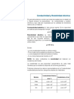 Conductividad y Resistividad Eléctrica