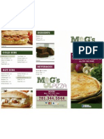 M and G's Pizza Menu