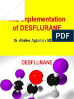 Desfluranetheimplementation - Dr. A. Alisher PPT 15.08.2011