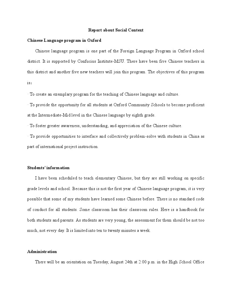 Oxford Chinese Language Program Overview | PDF | Teachers | Classroom