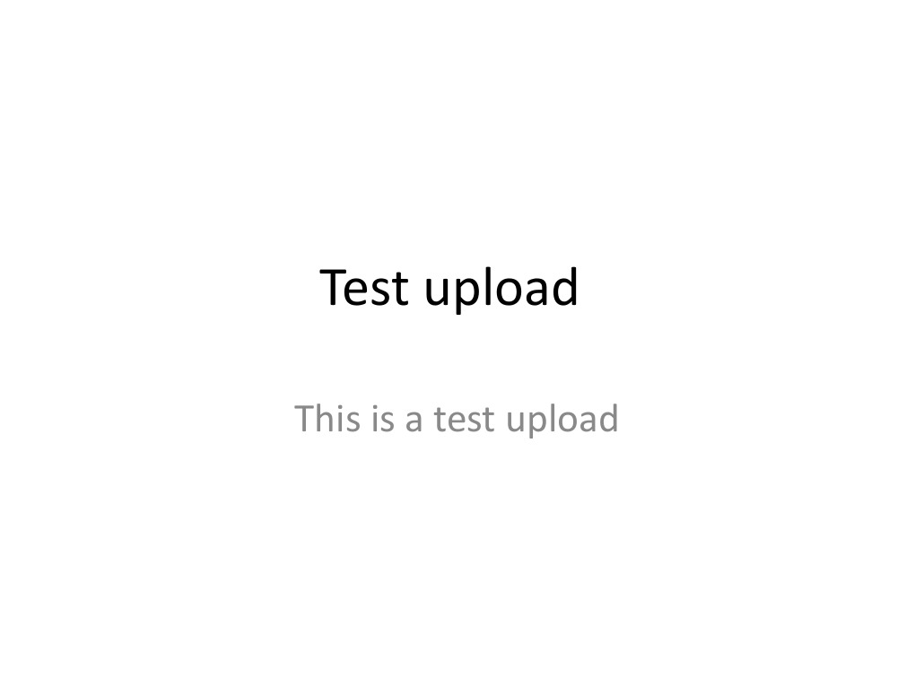 Test Upload | PDF
