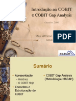 Madah 2006 10 Cobit Intro e Gap