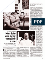 "Non fate che i gay vengano a me" Parte 1 (L'Europeo, 19 aprile 1982)