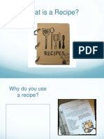 What Is A Recipe?