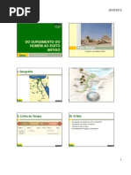 001 - Origem Do Homem Ao Egito Antigo