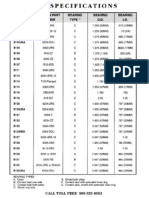 Bearing Specifications