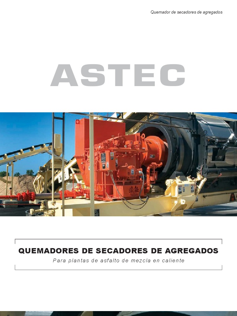 Aggregate Drying Burners Spanish PDF Combustión Carbón