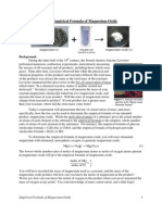 Empirical Formula of Magnesium Oxide