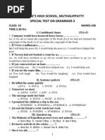 3rd English Grammar TEST