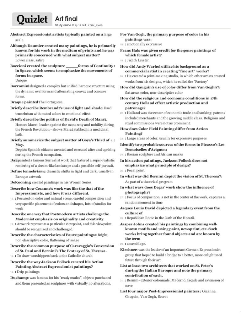 Art Final Pdf Pdf Paintings Impressionism