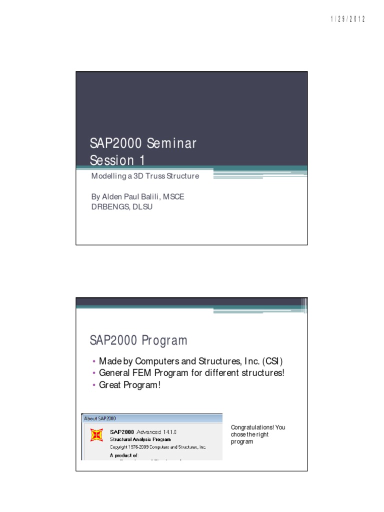 SAP2000 3D Truss Modeling Guide | PDF | Truss | Cartesian Coordinate System
