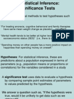 6. Significance Tests