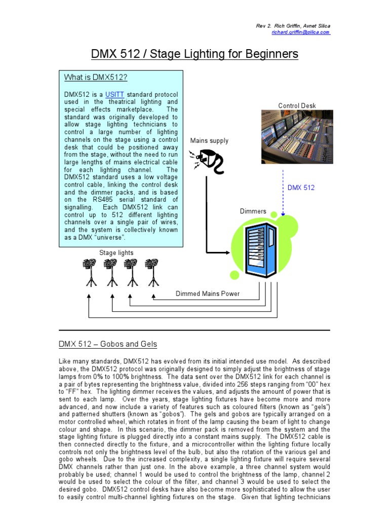 DMX Beginners Guide Rev2 | PDF | Field Programmable Gate Array | Light ...